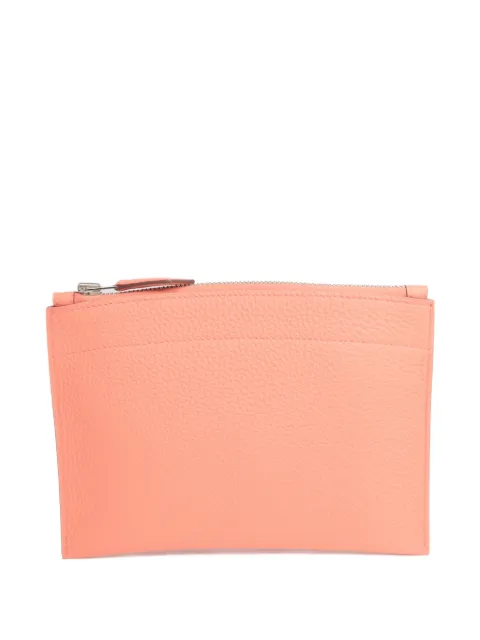 Hermès Pre-Owned PM Bazar Togo leather clutch bag Pink XI5