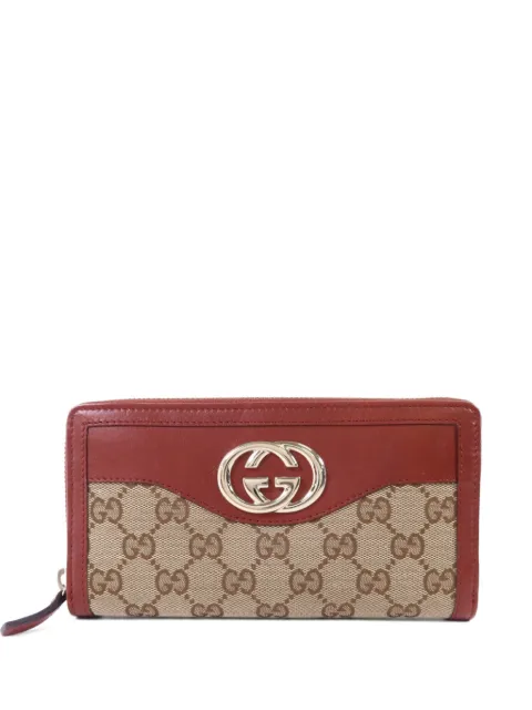 Gucci Pre-Owned GG Supreme Interlocking-G calfskin wallet Neutrals 291132