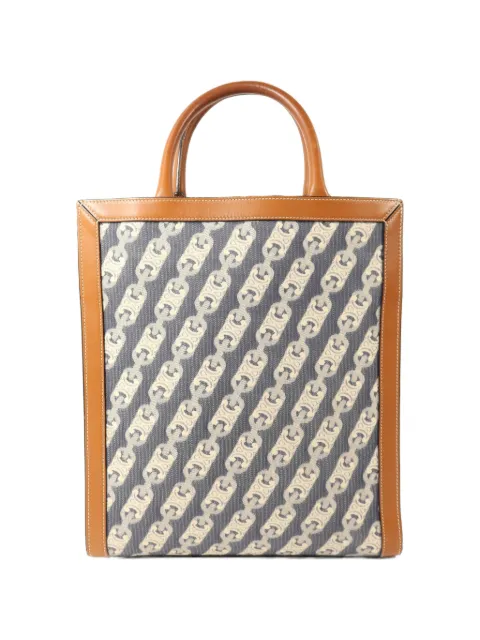 Celine Pre-Owned Triomphe canvas tote bag Blue CABASVERTICAL