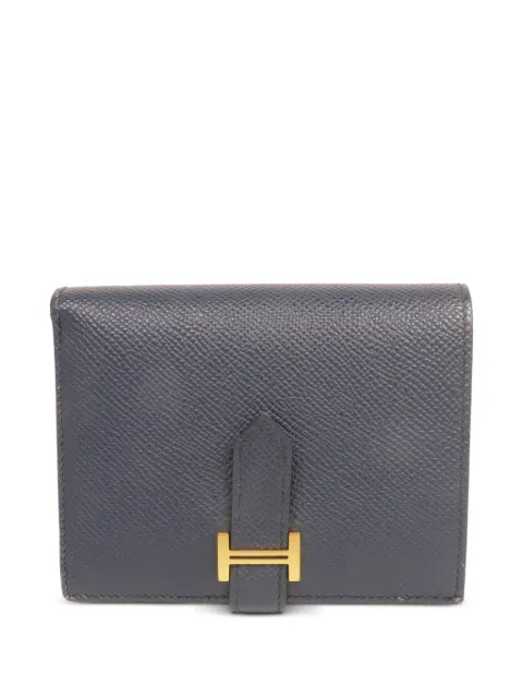 Hermès Pre-Owned Bearn Compact wallet Blue Y2Z