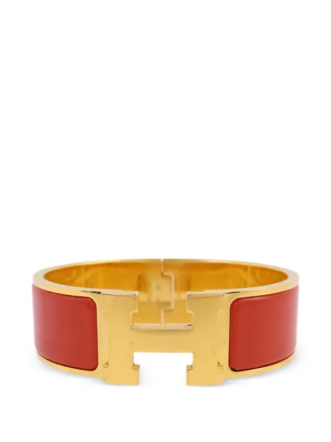 Hermès Pre-Owned Clic-Clac H enamel bracelet Gold CLICCLACH