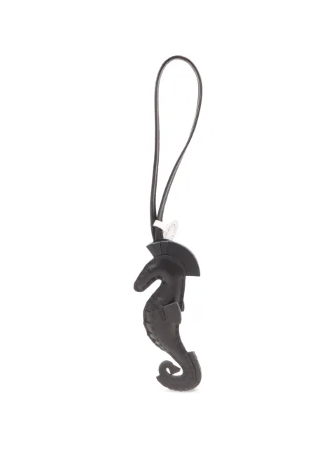 Hermès Pre-Owned 2023 Agneau Milo seahorse charm Black B89