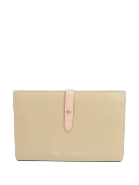 Celine Pre-Owned leather touch-strap wallet Neutrals LONGWALLET