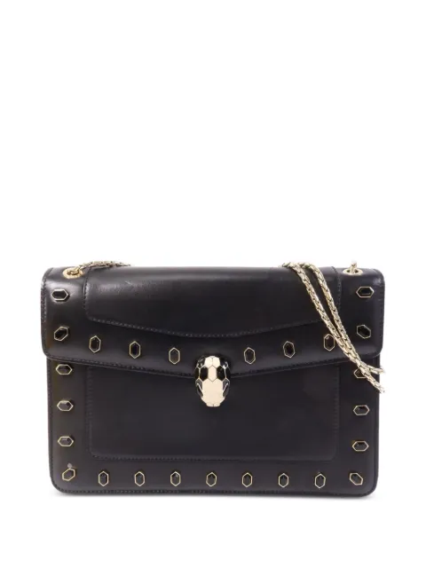 Bvlgari Pre-Owned Serpenti Forever chain shoulder bag Black SERPENTIFOREVER