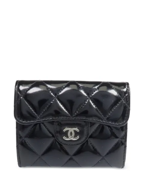 CHANEL Pre-Owned CC diamond-quilted wallet Black WALLET