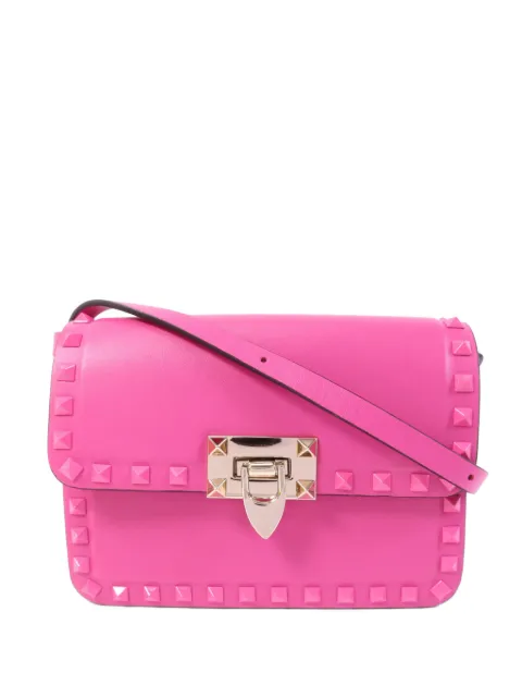 Valentino Garavani Pre-Owned Rockstud 23 leather crossbody bag Pink ROCKSTUD23