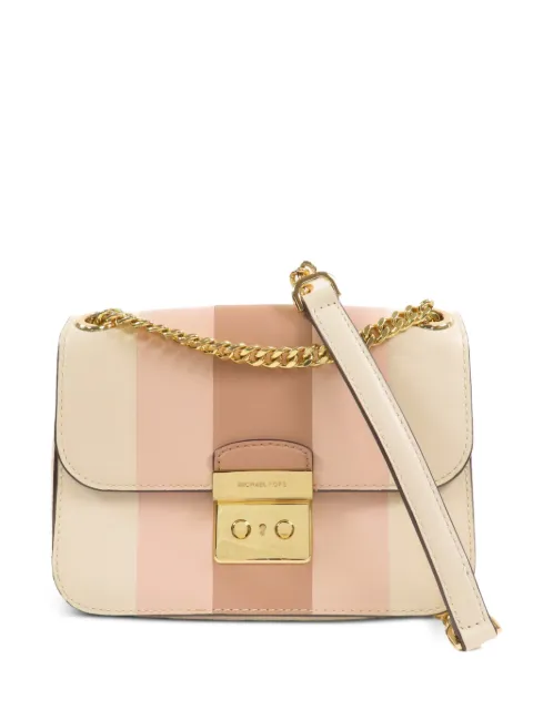 Michael Kors Vintage striped chain-strap shoulder bag Neutrals SHOULDERBAG