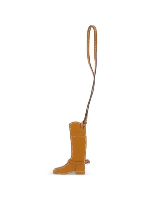 Hermès Pre-Owned Paddock calfskin boots charm Brown CHARM