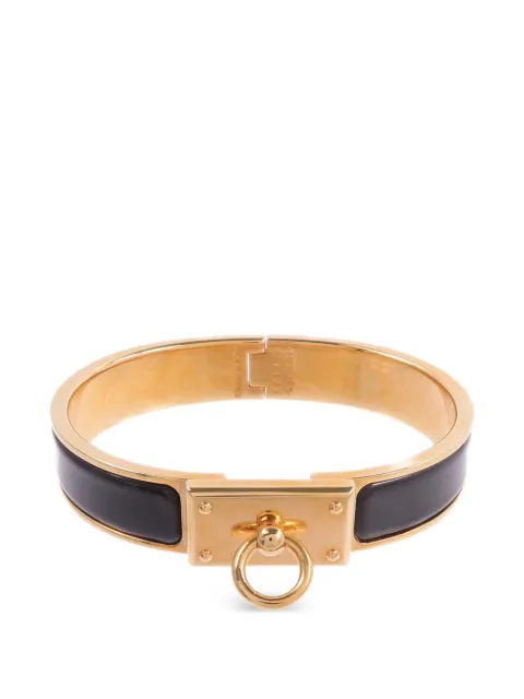 Hermès Pre-Owned Clic Anneau enamel bangle Gold CLICANNEAU