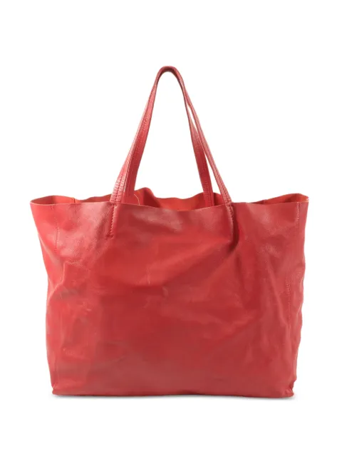 Celine Pre-Owned top-handles calfskin tote bag Red 166113DBT