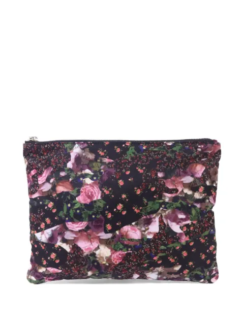 Givenchy Pre-Owned floral-print clutch bag Black POUCH