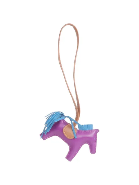 Hermès Pre-Owned PM Rodeo lambskin horse charm Purple P9