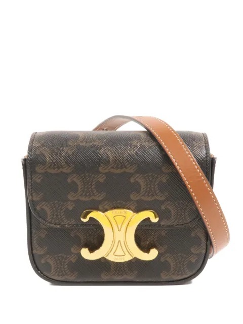 Celine Pre-Owned mini Claude patterned mini bag Brown MINICLAUDE