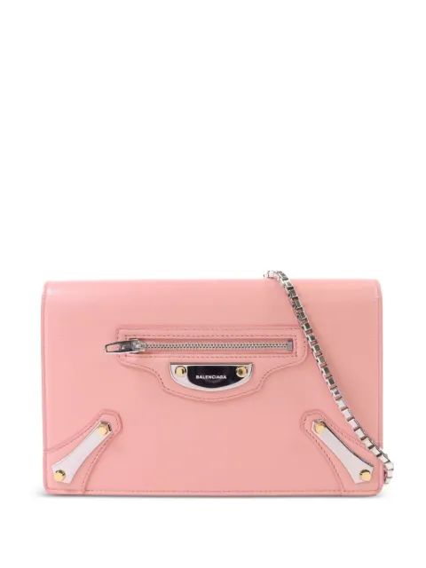 Balenciaga Pre-Owned chain-link leather shoulder bag Pink 420837