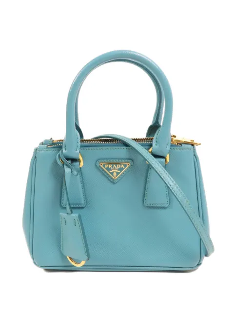 Prada Pre-Owned Galleria leather shoulder bag Blue 1BH907