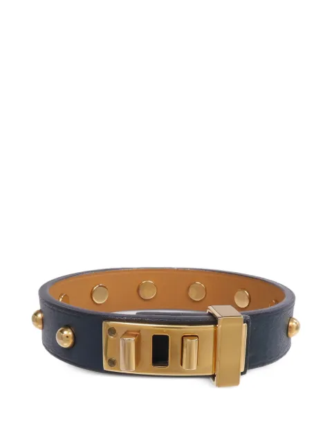 Hermès Pre-Owned 2018 Mini Dog Clous Ronds bracelet Gold C6OGHW