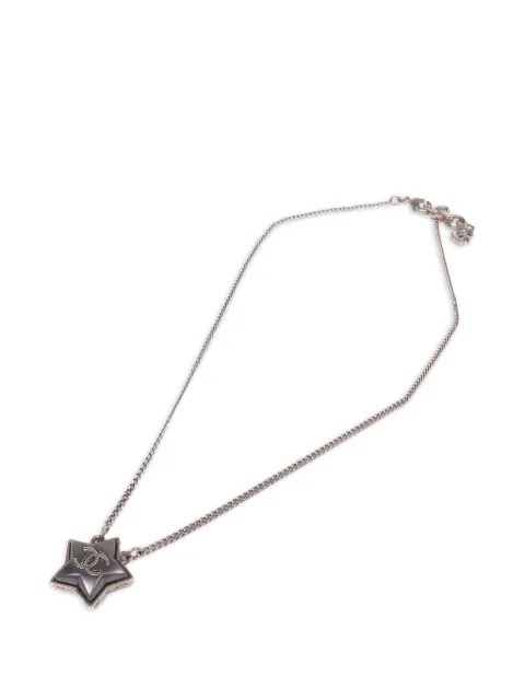 CHANEL Pre-Owned CC star necklace Silver STARNECKLACE