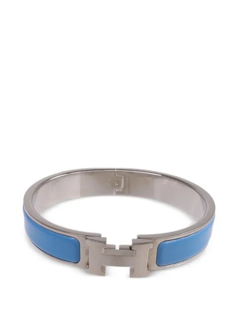 Hermès Pre-Owned Clic H enamel bracelet Silver P