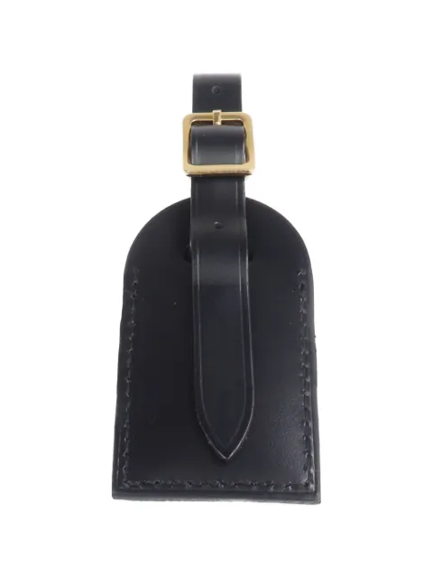 Louis Vuitton Pre-Owned buckled leather luggage tag Black LUGGAGETAG