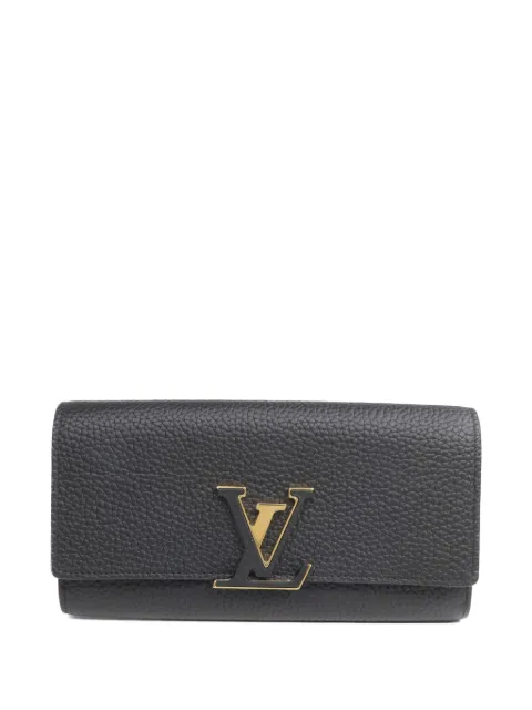 Louis Vuitton Pre-Owned Capucines Taurillon leather wallet Black M61248