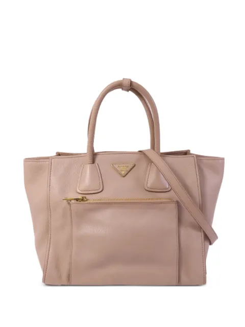 Prada Pre-Owned zip-pocket tote bag Pink 2WAYSHOULDER