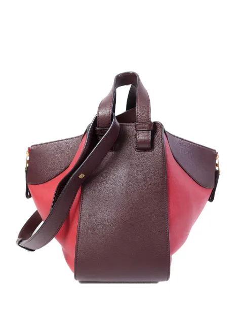 Loewe Pre-Owned Hammock two-way calfskin tote bag Red HAMMOCK