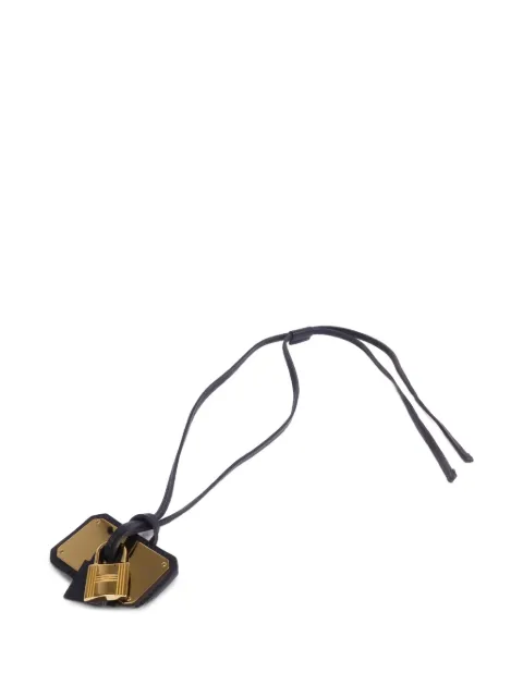 Hermès Pre-Owned 2019 O'Kelly padlock pendant necklace Gold D89