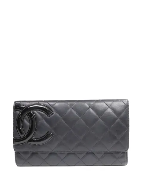 CHANEL Pre-Owned Cambon CC wallet Black A46645