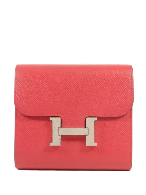 Hermès Pre-Owned 2017 short Constance wallet Red ARED