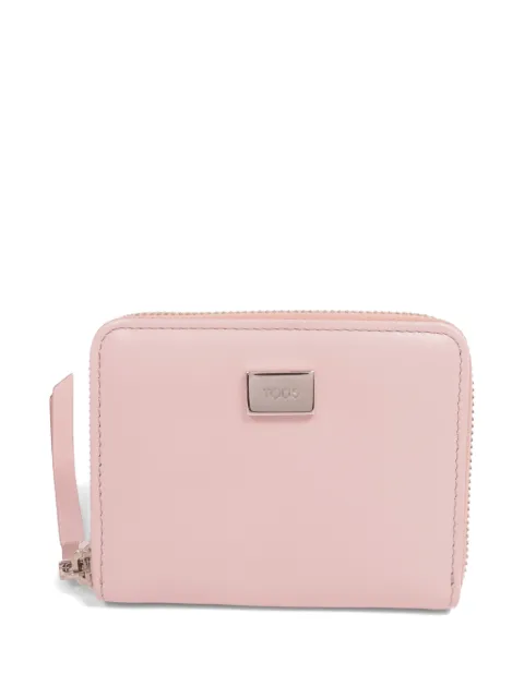 Tod's Vintage logo-plaque zip-around wallet Pink WALLET