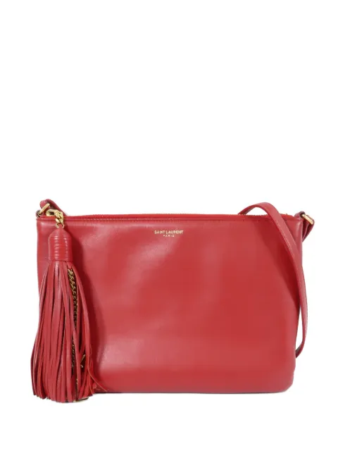 Saint Laurent Pre-Owned tassel-detail leather coss body bag Red 412674
