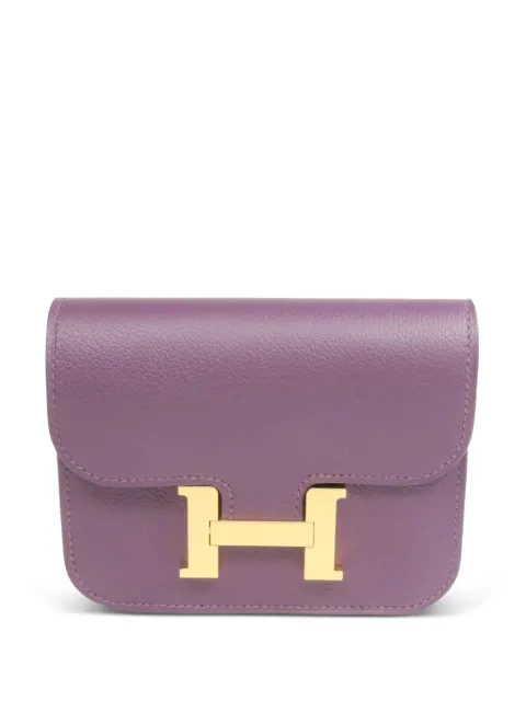 Hermès Pre-Owned Constance Slim leather wallet Purple UN5O8GHW