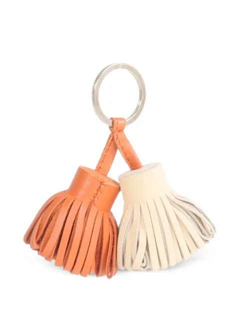 Hermès Pre-Owned Carmen Uno-Dos tassel key ring Orange CARMENDUO