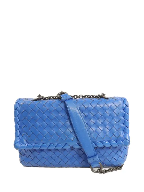 Bottega Veneta Pre-Owned Bottega Veneta Intrecciato chain shoulder bag Blue CHAINSHOULDER