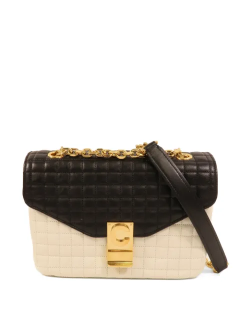 Celine Pre-Owned quilted C shoulder bag Neutrals 187253BFD01WB