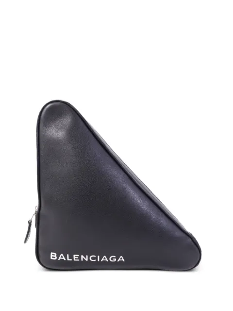 Balenciaga Pre-Owned Triangle clutch bag Black 476976