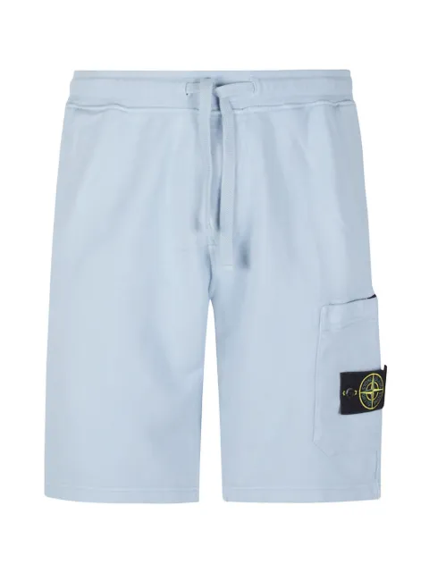 Stone Island logo-patch shorts Blue L1S156200011S0051