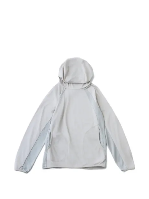 Hiking Patrol Orbit panelled long-sleeve hoodie Grey SS22661107