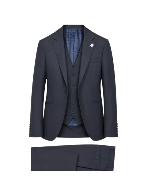 RAMON SANJURJO three-piece single-breasted suit Blue RS8369816330