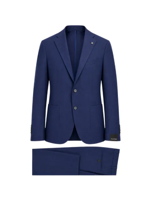 Tagliatore single-breasted notched-lapel suit Blue 2SMC22K01520088B3112