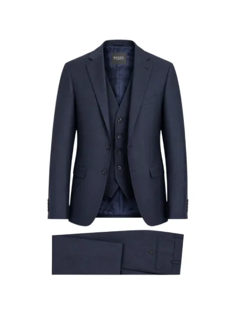 Digel three-piece single-breasted suit Blue 9965222