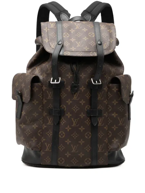 Louis Vuitton Pre-Owned 2017 Monogram Macassar Christopher MM backpack Brown Z4E9LWMVNJKKR9K9