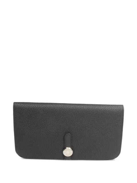 Hermès Pre-Owned Dogon GM leather wallet Black C89