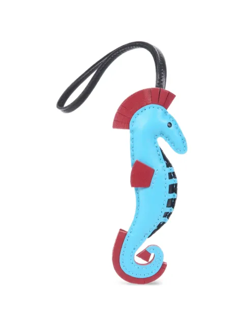 Hermès Pre-Owned Seahorse Swift leather charm Blue BBLUE