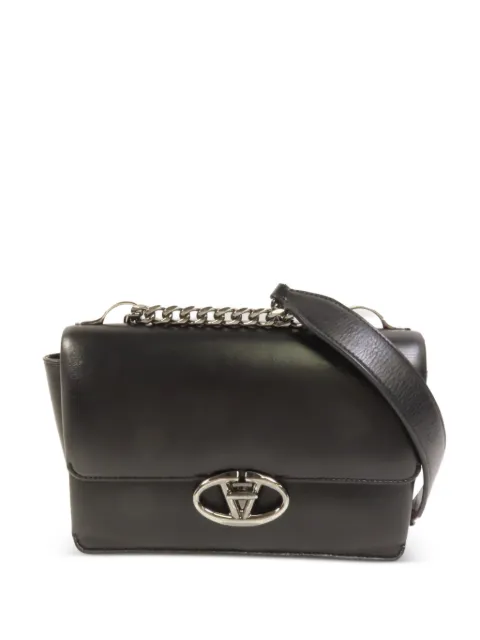 Valentino Garavani Pre-Owned VLogo shoulder bag Black SMALLVLOGO