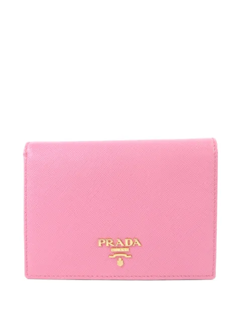 Prada Pre-Owned Saffiano bifold wallet Pink 1MV204