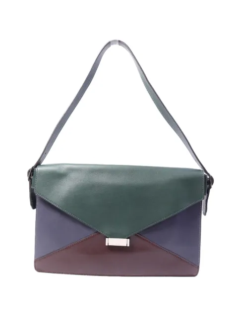 Celine Pre-Owned colour-block-design shoulder bag Red SHOULDERBAG