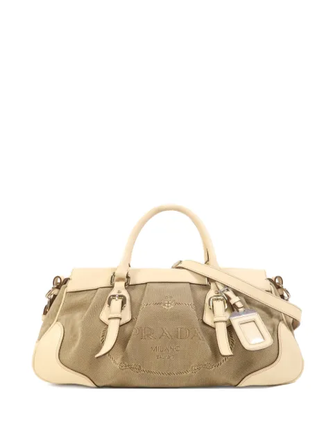 Prada Pre-Owned Logo Jacquard shoulder bag Brown BN1275