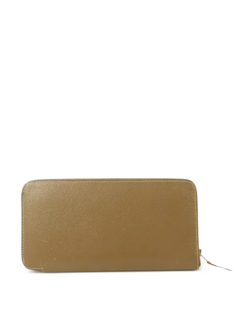 Hermès Pre-Owned Silk in Azap leather wallet Neutrals A18