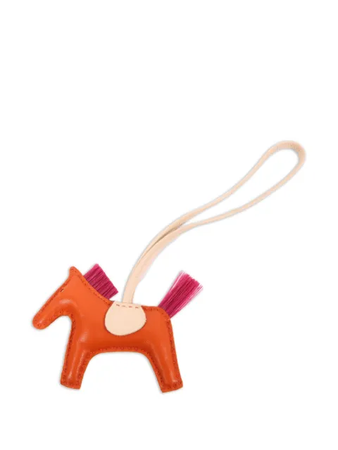 Hermès Pre-Owned PM Rodeo lambskin horse bag charm Orange RODOTPM